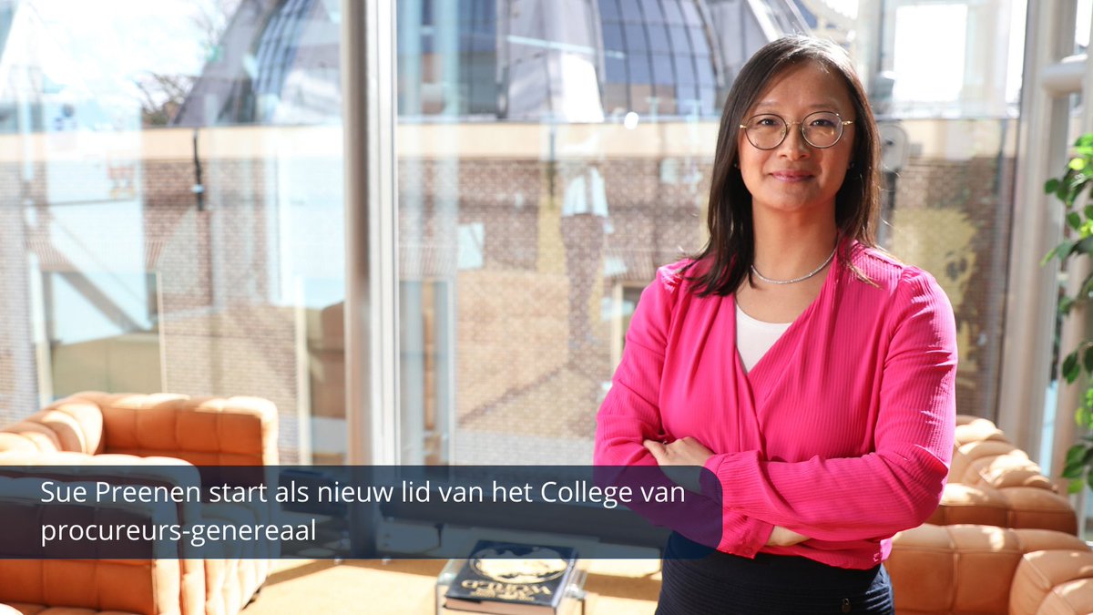 Sue Preenen start als nieuw lid van het College van procureurs-generaal. Onder haar verantwoordelijkheid vallen onder anderen de portefeuilles; discriminatie, slachtoffers in het strafrecht, rechtsbijstand en veilige publieke taak.