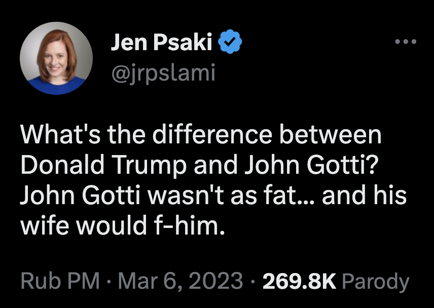 FaithRubPol's tweet image. Jen Psaki on 🔥