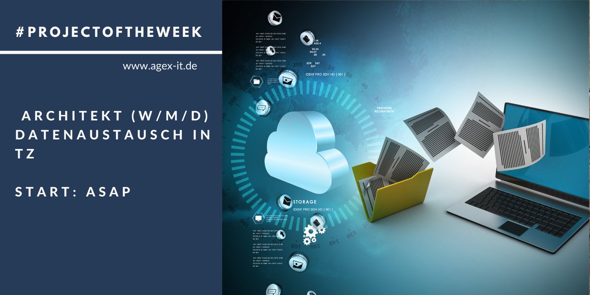 agex_IT's tweet image. #ProjektderWoche: Für einen Kunden suchen wir ab sofort einen Architekten (w/m/d) Datenaustausch in TZ.

Mehr Informationen zum #ITProjekt:  agex-it.de/job-details/?i…

#Datenaustausch, #Architekt, #C#, #Cloud, #Datenbanken, #Java, #Python #freelance, #contract, #itfreelance