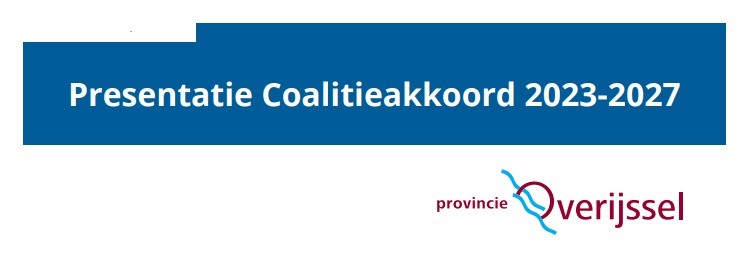 6 JULI PRESENTATIE COALITIEAKKOORD PROVINCIE OVERIJSSEL | De onderhandelende partijen BBB, VVD, GroenLinks, PvdA en SGP hebben een akkoord bereikt. Dit akkoord wordt donderdag 6 juli gepresenteerd. Hierbij worden ook de kandidaat-gedeputeerden voorgesteld. bit.ly/3CZgX6y