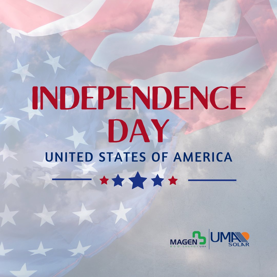 In observance of Independence Day, UMA Solar will be closed tomorrow, Tuesday, July 4th, to honor our nation's Independence. We wish you all a safe holiday! Regular business hours will resume Wednesday, July 5th.