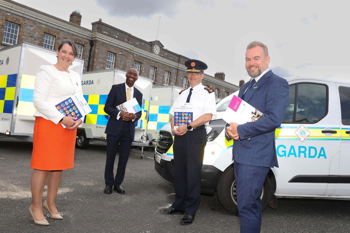 EmmaB110217's tweet photo. Delighted that @SJOGMHealth @MHFAIreland are supporting @gardainfo with Mental Health First Aid training. The first EU Police Force to embed instructors and roll out MHFA training across the organisation https://t.co/GKqRNGQCQe