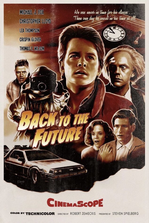 WATZUPMAG's tweet photo. Il y a 38 ans, Robert Zemeckis et Steven Spielberg offraient au monde le plus beau des voyages dans le temps. #BackToTheFuture, chef d’œuvre parfait, universel et intemporel.
1985 est décidément une belle année.
#McFlyForever #DocBrownForever. https://t.co/IWFcNDoQCK