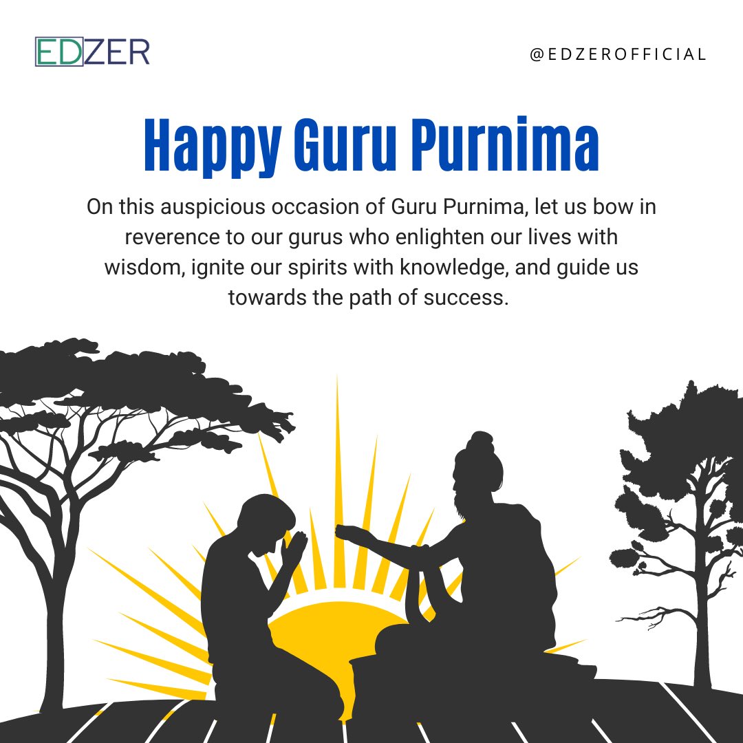 edzerofficial's tweet photo. Today, as we celebrate the divine presence of our gurus, let us express our deepest gratitude for their guidance, wisdom, and unwavering support on our journey of growth and enlightenment. Happy Guru Purnima to all! 

#guruPoornima #Guru #GuruPoornima2023 #teacher #grateful https://t.co/HKgaz4GMLz