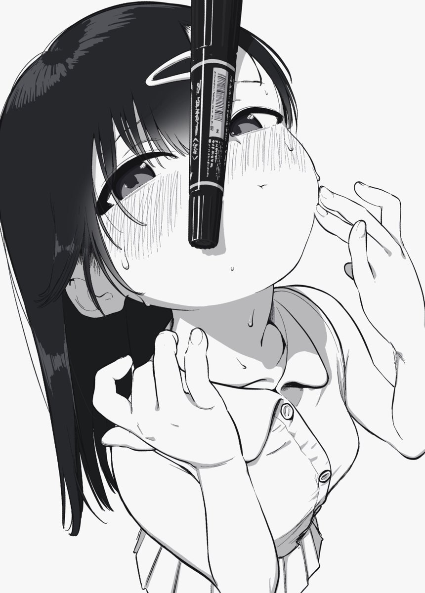 油性ペンはお兄ちゃんに貸してもらいました