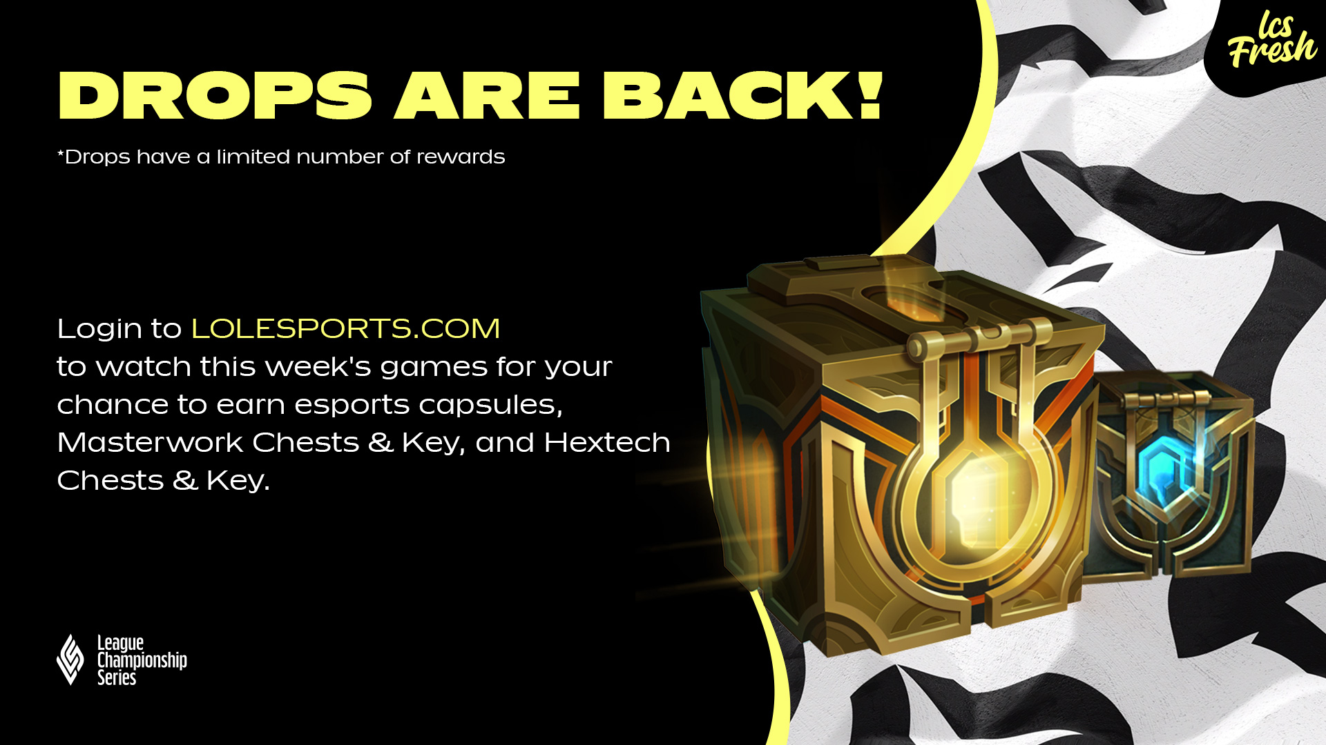 LCS on Twitter "Drops are back this Summer in the LCS Watch the LCS