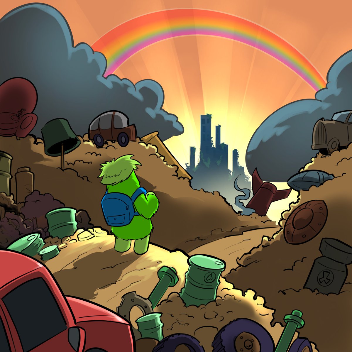 The Superfuzz are big collectors, endlessly trading for the bizarre, rare and exotic. This planet is chock full of strange artefacts. 

The Fuzz are big fans of their finds so far, they're seriously digging the place. So much so, they want to set up shop for the long haul!