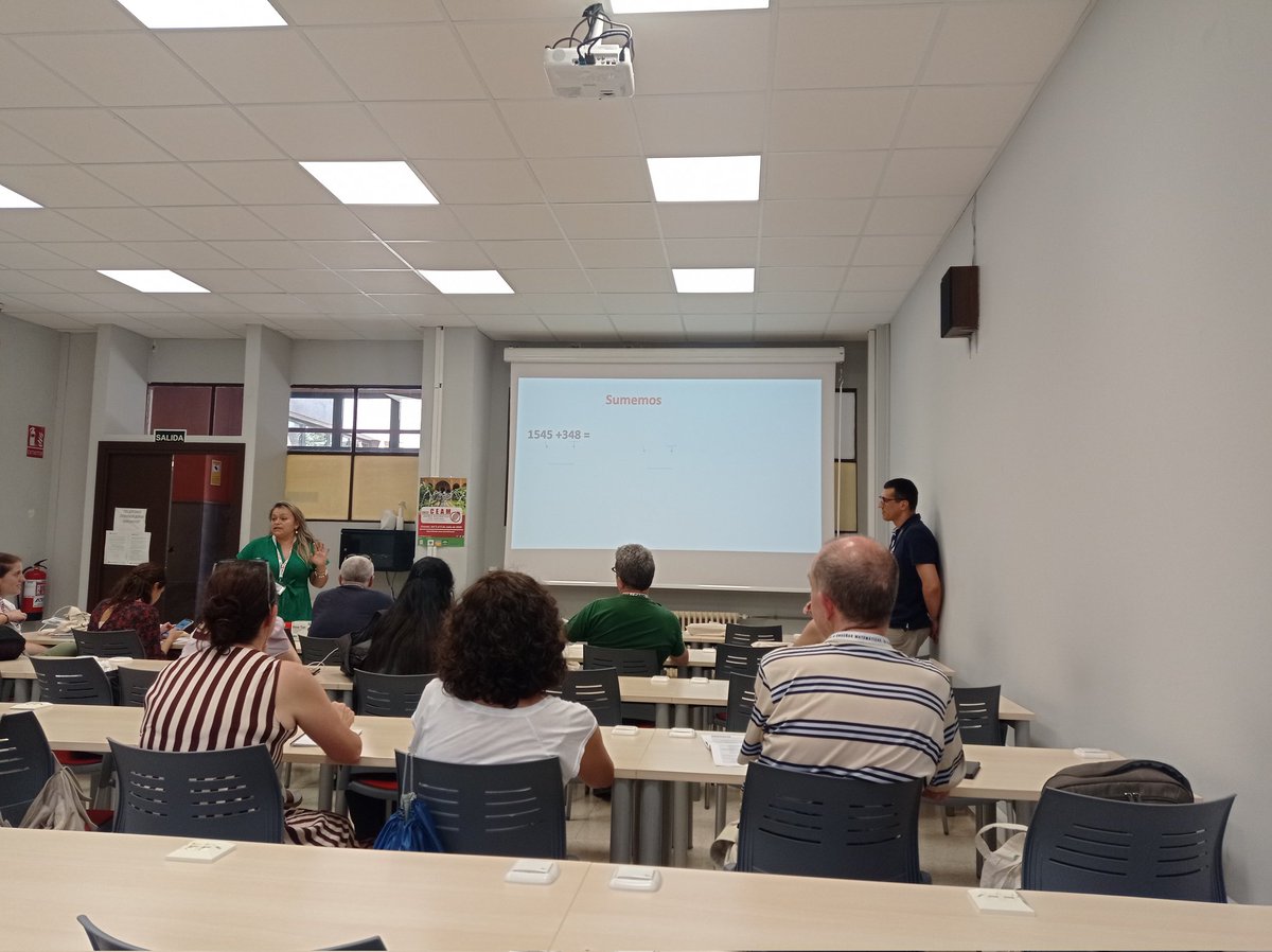 Empieza muy bien la tarde con "Tareas con sentido numérico" en el #XVIIICeam