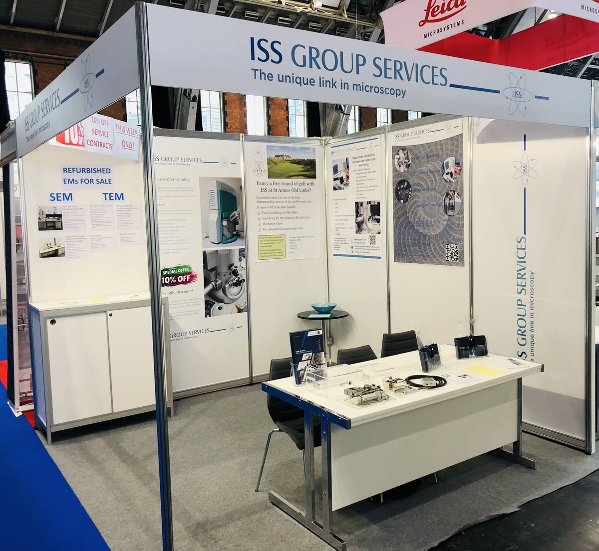 ISS_ServicesLtd's tweet image. ISS are all ready for @mmc_series this week. If there is anything we can do for you and your electron microscopes, then please come and have a chat. 
You can find us at booth 315 👍🏻
#ElectronMicroscopy #labhelp 
@RoyalMicroSoc #MMC2023UK