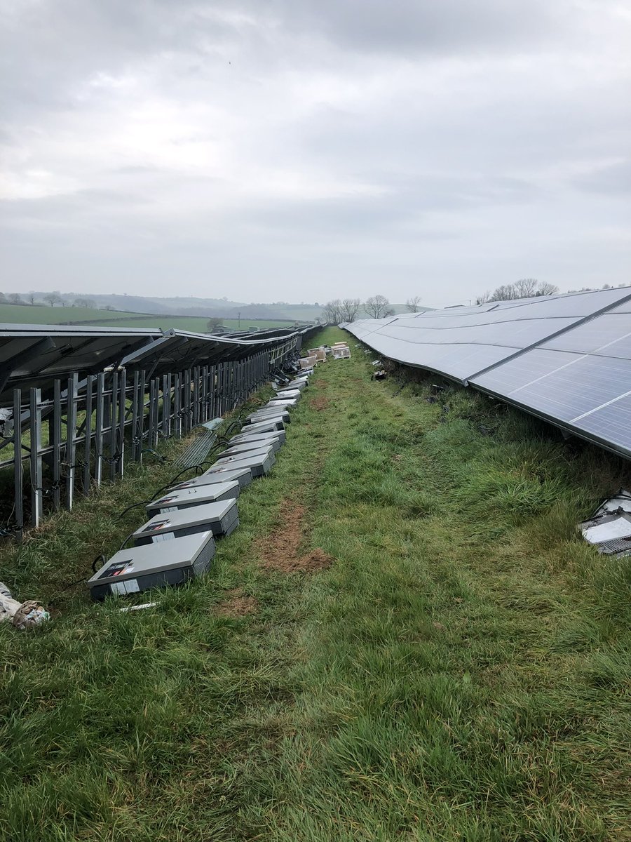 PlanetSaveUK's tweet photo. The team is out assisting the replacement of old inverters with new ones as well as some general house keeping around site. https://t.co/DAfLaSnIEb