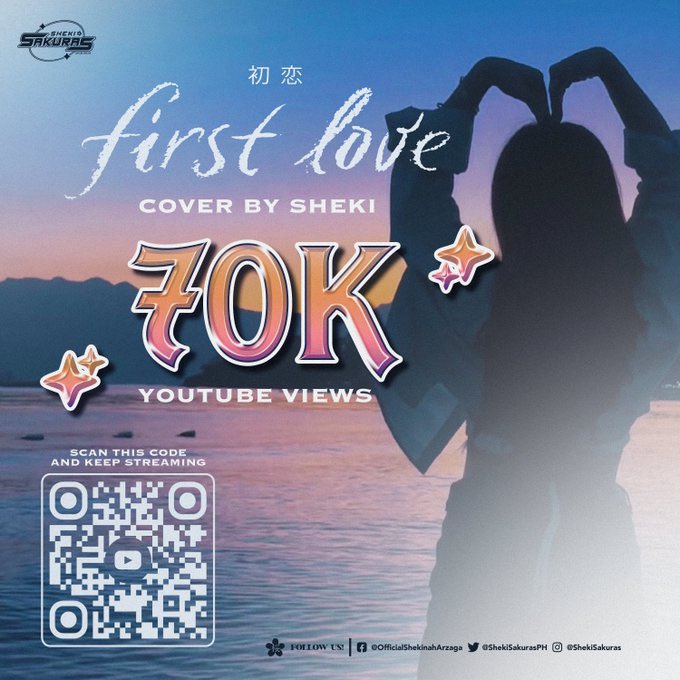 ShekiSidekixPH's tweet photo. SHEKI's First Love Cover has reached
70,000 views on Youtube!
Thank you very much and keep on streaming MNLoves & Sakuras!
To watch, do scan the QR code or click this link: https://t.co/73CzsAmTrc
© @nahominated
#FirstLove_SHEKI #MNL48 #MNL48Sheki @mnl48official @shekimusic_ https://t.co/RAsHCCMJia