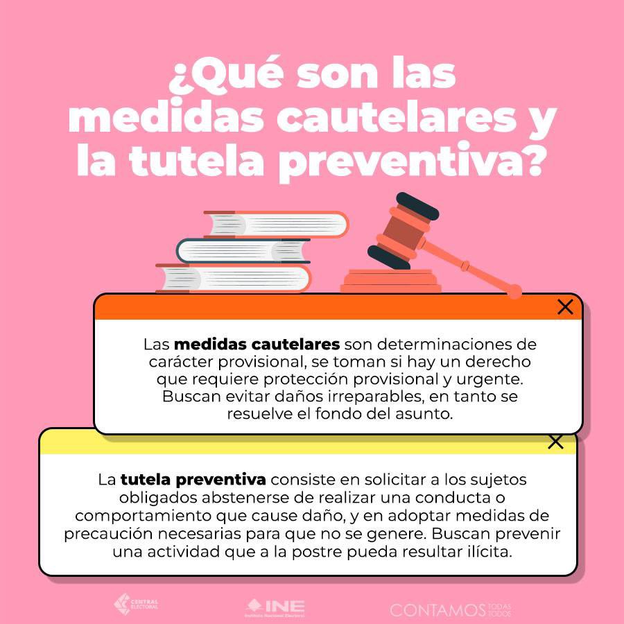 En la antesala del inicio de las #elecciones2024MX y dadas las determinaciones sobre #medidasCautelares y #TutelaPreventiva  que ha emitido la #Comisión de #QuejasYDenuncias del @INEMexico es fundamental conocer ¿a qué se refieren estos conceptos? y ¿cuál es la finalidad de cada…