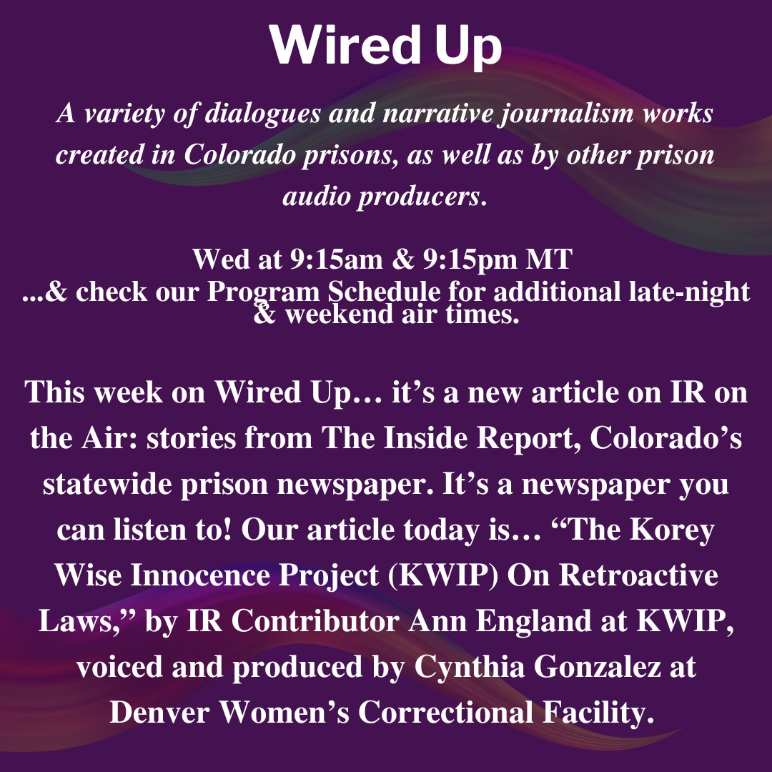 RadioForJustice's tweet photo. Don't miss this week's episode of Ear Hustle, premiering today at 12:15pm MT. This week, it's Episode 10, "Getting A Date," in which we hear the stories of four men navigating the parole process, and contemplating getting out. https://t.co/9lxd0iwVeN