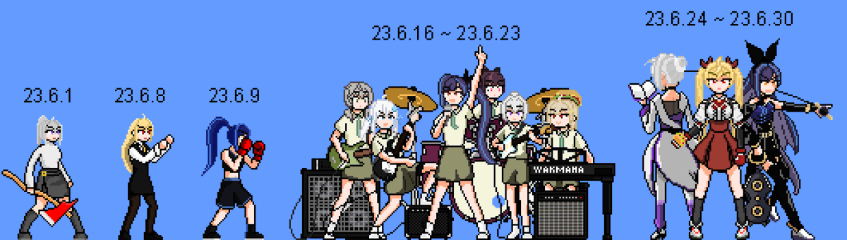 처음 도트를 찍고 한 달 간의 변화
#이세계아이돌 #이세돌 #아이네 #징버거 #릴파 #주르르 #고세구 #비챤