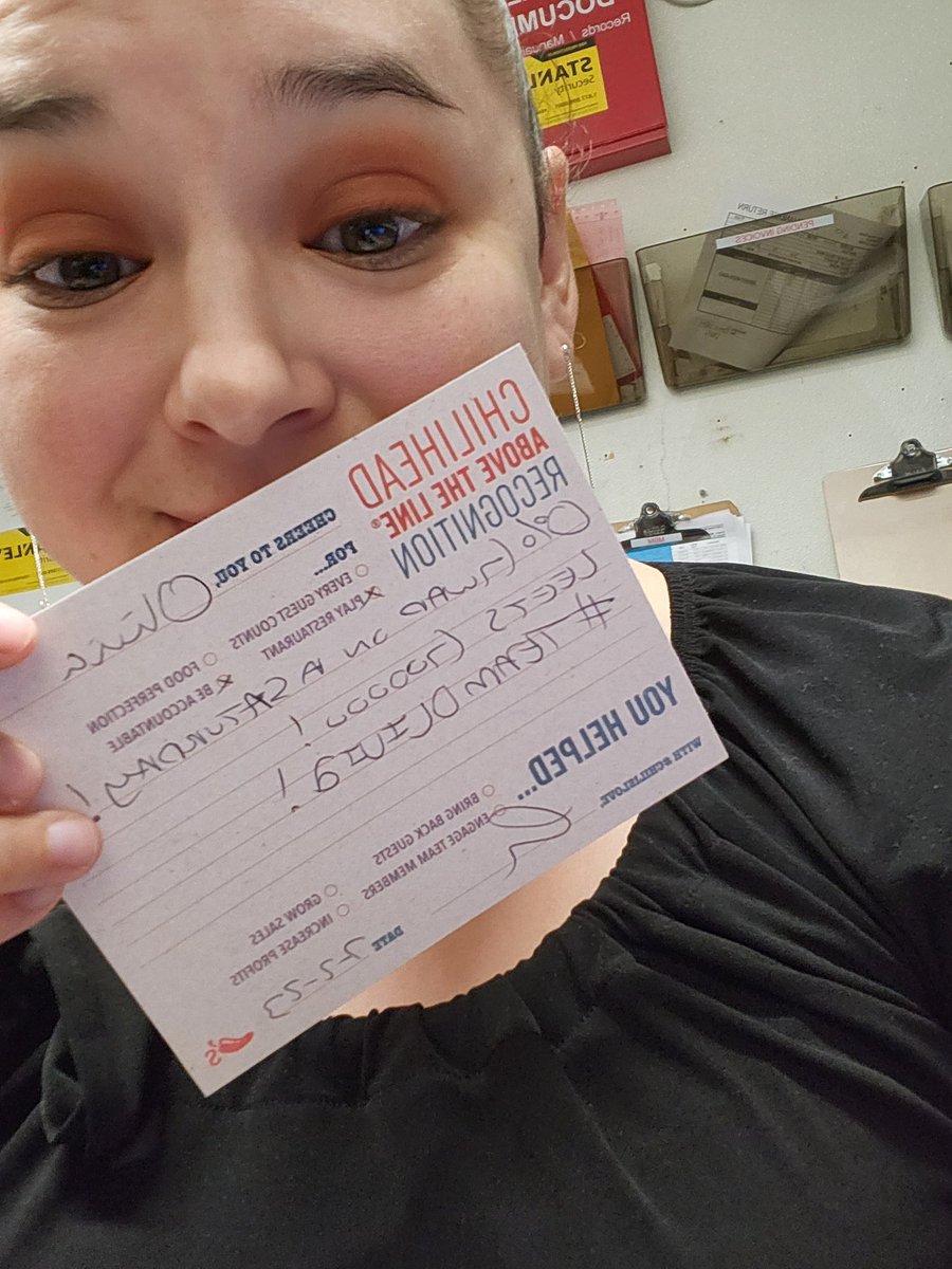 Chris03Trevino's tweet photo. 0% GWAP on a SATURDAY! Dine in AND TOGO! Thank you Nessa, Billie, and @natalie_galan for taking care of our guest! You helped #BringBackGuest, #GrowSales, and #IncreaseProfits!  #ChilisLove #SaturdayWasAVibe #StartStrongStayStrong @Roymascorros https://t.co/c0PpM8p3Yn