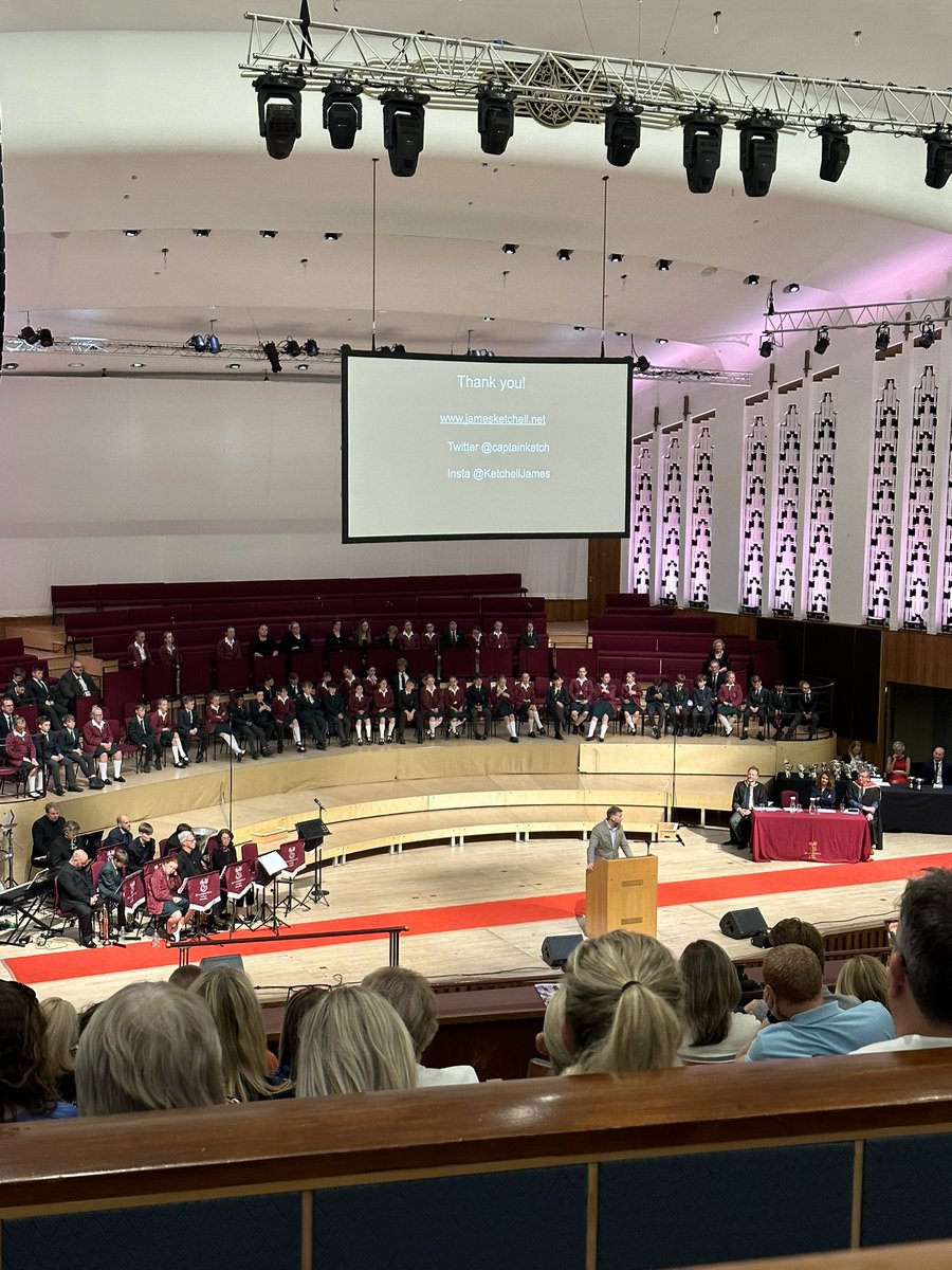 Great motivational speech by <a href="/CaptainKetch/">James Ketchell</a> at the SHS awards. Crazy guy has been around the world, crossed the seas and climbed mountains for the craic. Worried about Blake though and the adventures he will no doubt plan after listening 😂