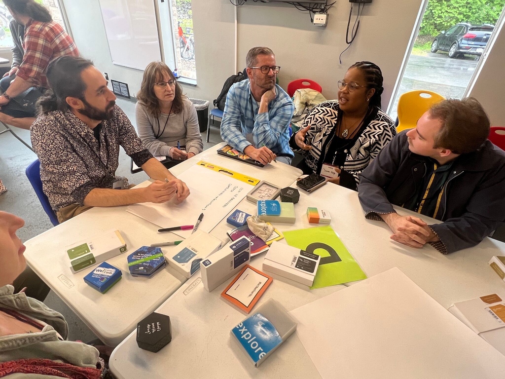 What's your favorite facilitation tool or card deck?

This photo was taken at a retreat where I was guiding participants through a few of my favorites, including MethodKit, Visual Explorer, Liberating Structures, We!, Facilitator Cards, and Experience Institute.