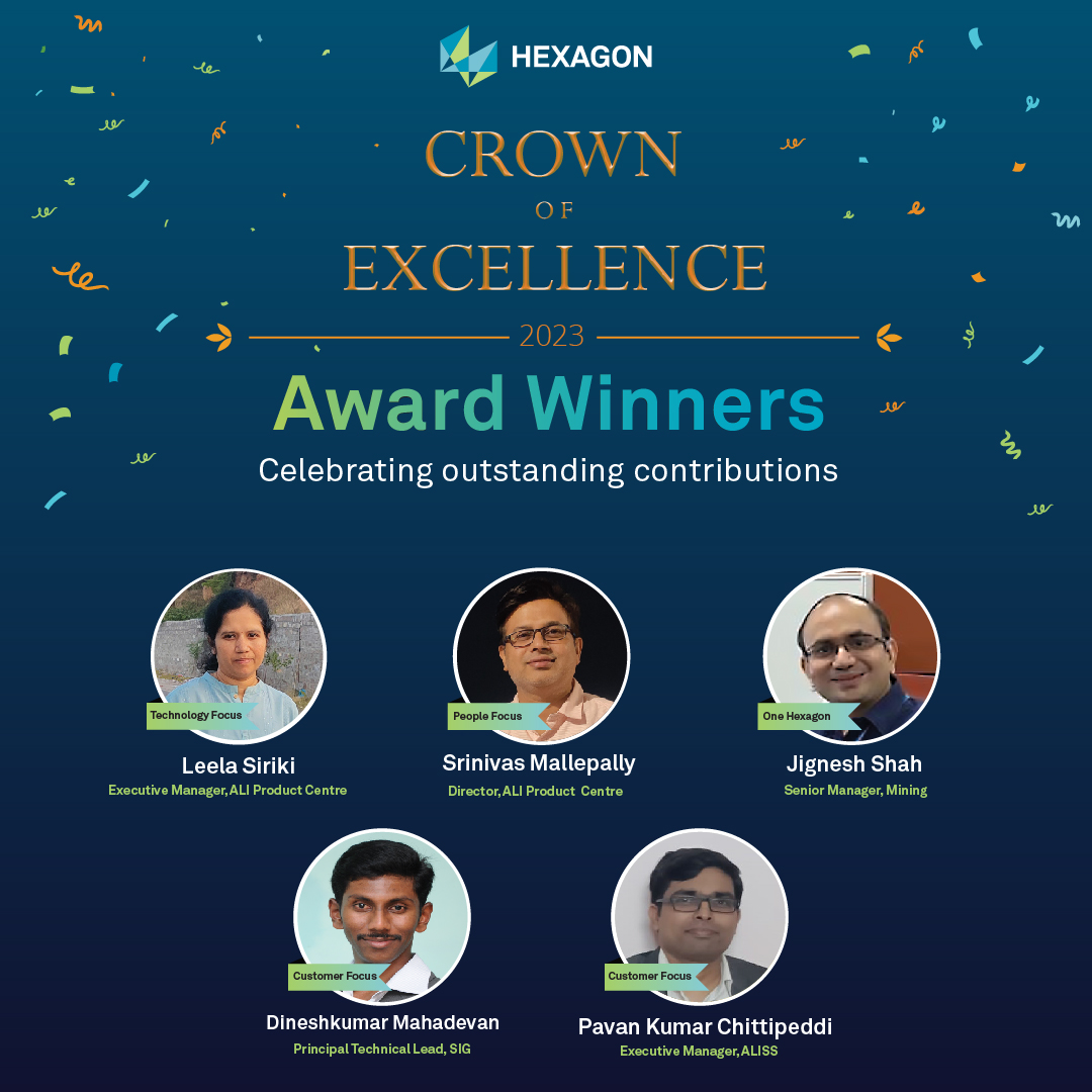 <a href="/HexagonCCI/">HexagonCCI</a> is thrilled to announce the Crown of Excellence Award winners. This award recognizes colleagues who have consistently showcased exceptional dedication, professionalism and an unwavering commitment to excellence in their roles.

We are immensely proud of them!