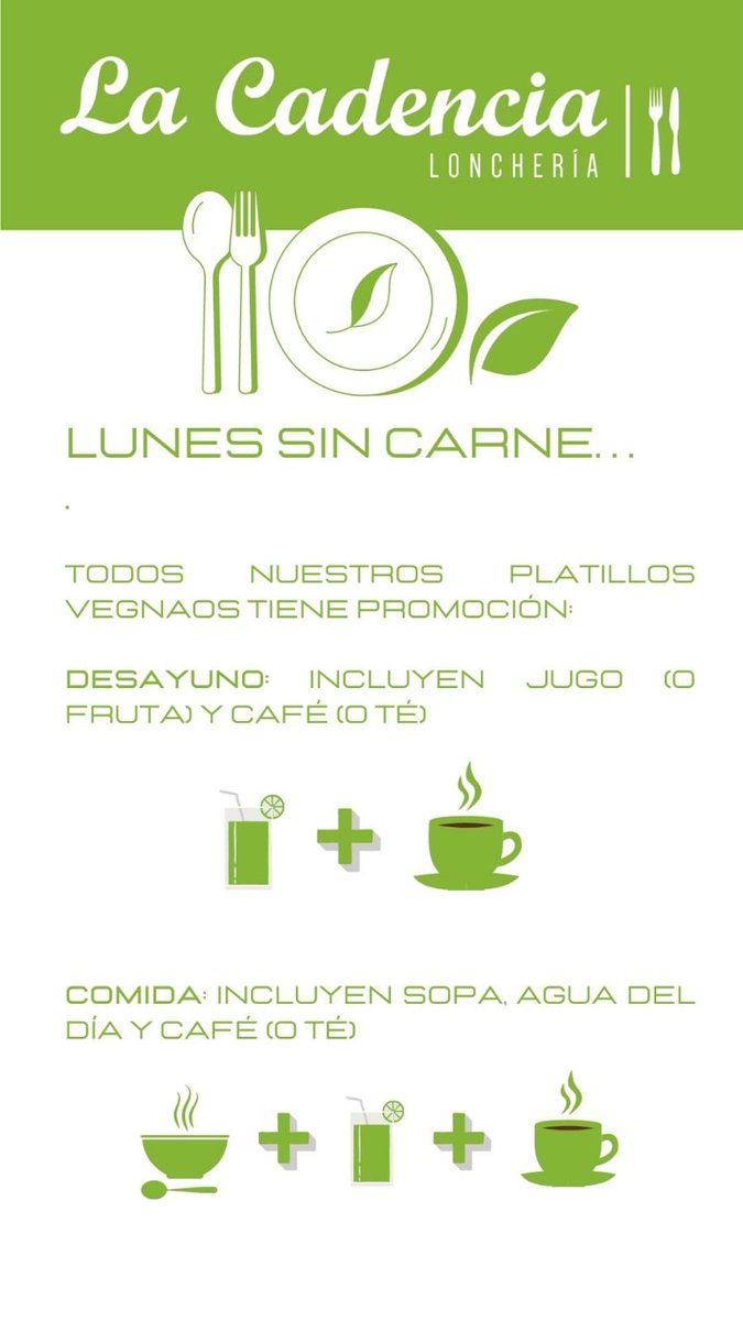 LaCadenciaL's tweet photo. Date un #LunesSinCarne https://t.co/DlsfzKobGP
