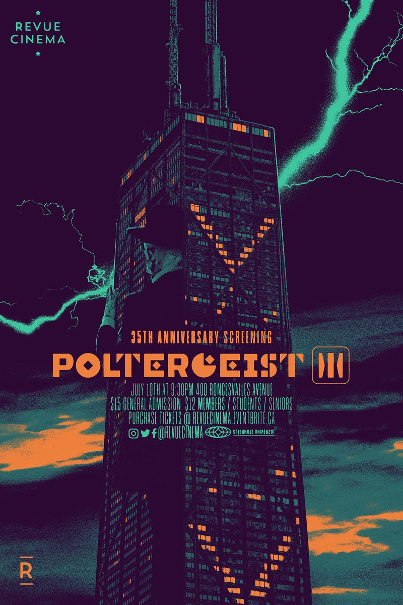 🛗🔽 New #poster for #Poltergeist III screening July 10th at @revuecinema! #MadewithCC #MadeWithPhotoshop #adobe #adobedesign #collage #collageart #editorialillustration #alternativemovieposters #alternativefilmposter #movieposter #keyart #graphicdesign #risograph #horror