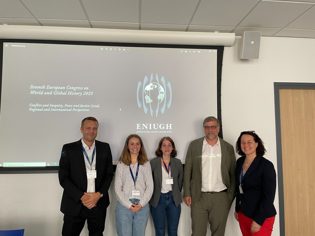 Jessica Wehner (@jes_wehner) on Twitter photo Den Haag and <a href="/ENIUGH91/">European Network in Universal and Global History</a> was great! And we even got most of the project members - <a href="/FranziskaLamp/">Franziska Lamp-Miechowiecki</a>, Philipp Strobl, Kerstin von Lingen, and @2crass together (sadly, @wolfffra is missing) together. I had the chance to share some research on #DisplacedPersons from my PhD project. Den Haag and <a href="/ENIUGH91/">European Network in Universal and Global History</a> was great! And we even got most of the project members - <a href="/FranziskaLamp/">Franziska Lamp-Miechowiecki</a>, Philipp Strobl, Kerstin von Lingen, and @2crass together (sadly, @wolfffra is missing) together. I had the chance to share some research on #DisplacedPersons from my PhD project.