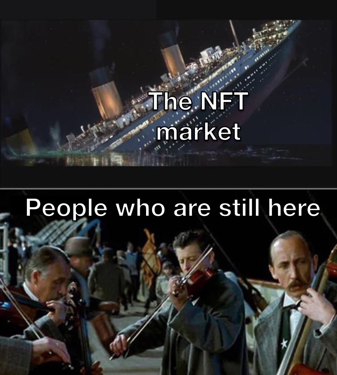 Ministerr's tweet image. The state of the NFT market: