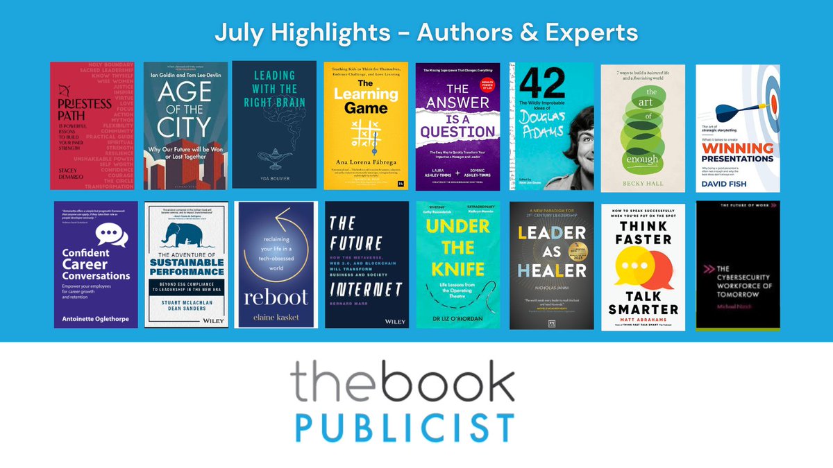 BookPublicistUK's tweet photo. Welcoming in July with a host of brilliant non-fiction books and experts >>> Take a look https://t.co/KDM9a2J63s https://t.co/q4Y96FiK3x