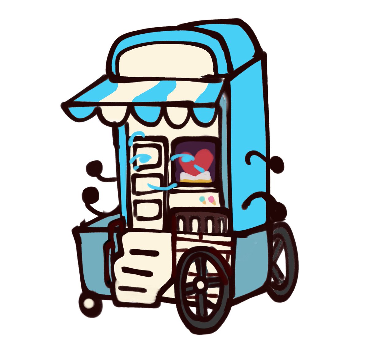 Milkothervast's tweet photo. trying to make object chara,, https://t.co/YVFtq7aan3