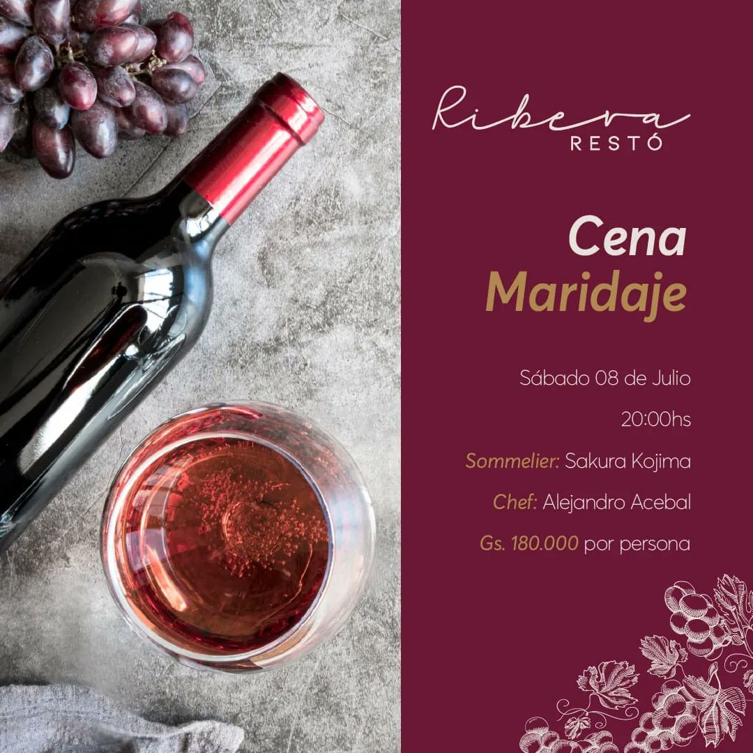 MidoriDuarte's tweet photo. Éste sábado 08 de Julio nos encontramos en Encarnación en el @awaresortpy con una Cata de vinos inolvidable guiado por la sommelier @sacereza 🍷👌🏼 ¡Reservá YA tu lugar escribiéndonos al nro indicado del Flyer! ¡Los esperamos!
.
#WineTasting
.
Seguínos en Instagram @sakuracatas https://t.co/rv4jxhfNOA