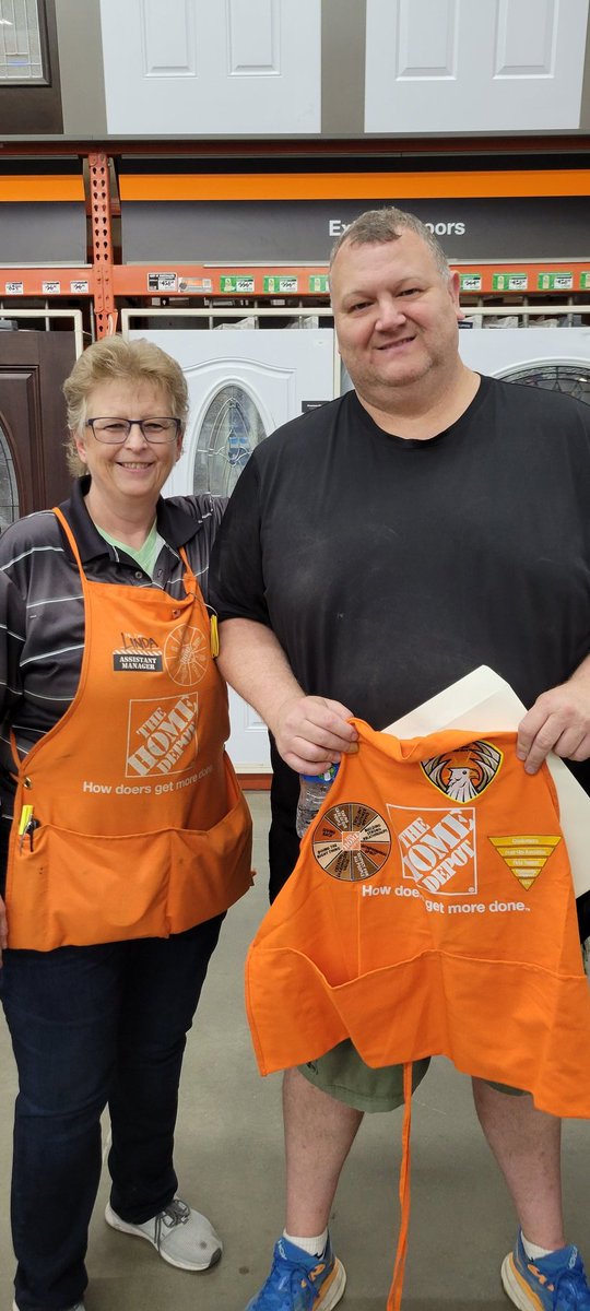 Receiving associate Barry was awarded an Executive Apron and Executive Homer Award by Pete Capel for outstanding performance. Barry has caught thousands of dollars in discrepancies on mulch and soil trucks this season! Keep up the good work Barry! <a href="/PeteCapel/">Pete Capel</a>