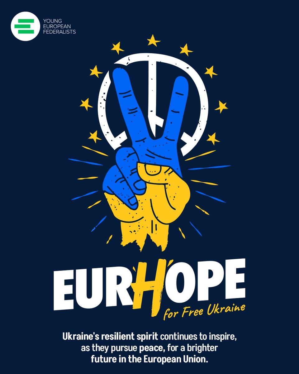 Our President, Antonio, is once again in Ukraine to meet with civil society &amp; young activists and raise hope for peace &amp; 🇺🇦 accession to 🇪🇺.

Join our consultation on eurhope.org and share your hope.

Read about our campaign jef.eu/campaign/eukra….