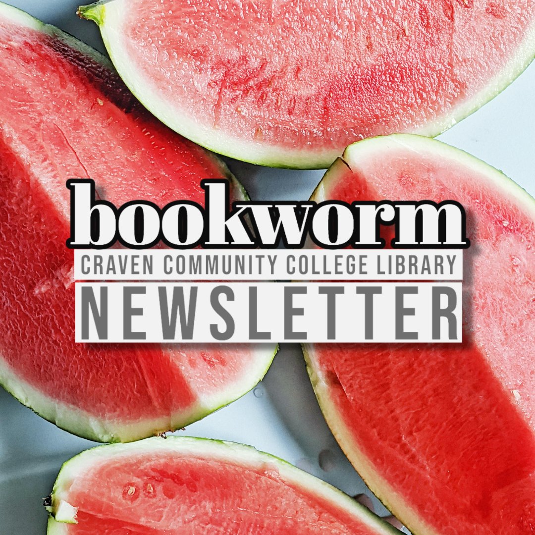 CravenCCLibrary's tweet photo. It's #July - which means a new CravenCC library newsletter! See what happens in the library during the summer semester (hint: it's actually a lot). 
https://t.co/NAS9Hxuthk https://t.co/ZhXUNFxFro
