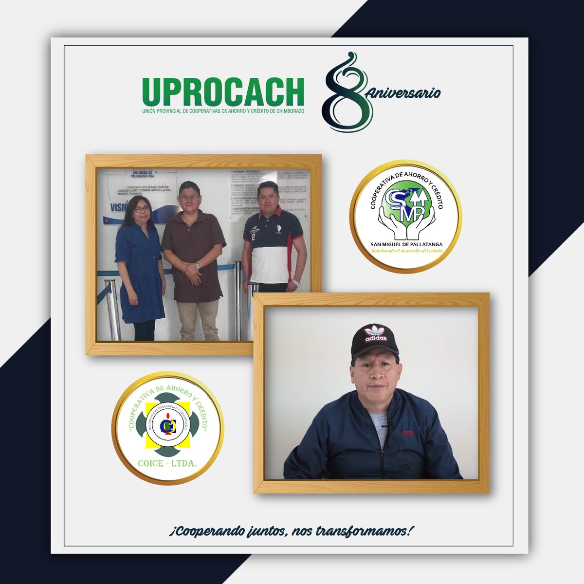 uprocach's tweet photo. 🎉𝐀𝐍𝐈𝐕𝐄𝐑𝐒𝐀𝐑𝐈𝐎 𝐔𝐏𝐑𝐎𝐂𝐀𝐂𝐇 | #8años
Gracias a nuestras cooperativas socias, reafirmamos nuestro compromiso de trabajo encaminado a su fortalecimiento y en respuesta a sus necesidades.
🤝¡𝑪𝒐𝒐𝒑𝒆𝒓𝒂𝒏𝒅𝒐 𝒋𝒖𝒏𝒕𝒐𝒔, 𝒏𝒐𝒔 𝒕𝒓𝒂𝒏𝒔𝒇𝒐𝒓𝒎𝒂𝒎𝒐𝒔! https://t.co/8GYvWxfplN