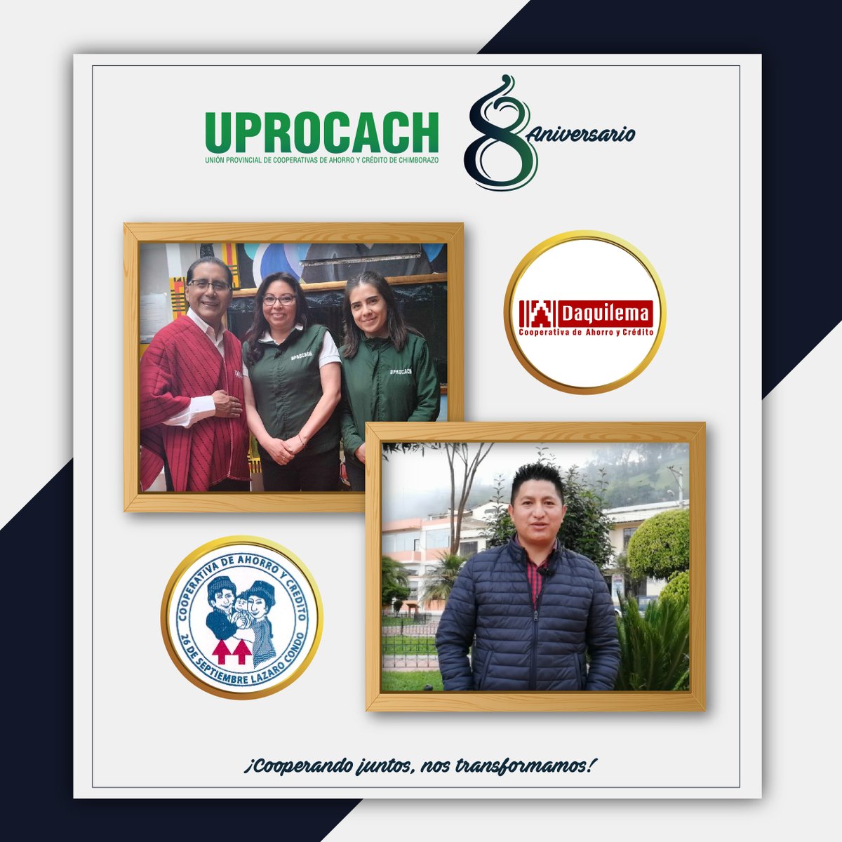 uprocach's tweet photo. 🎉𝐀𝐍𝐈𝐕𝐄𝐑𝐒𝐀𝐑𝐈𝐎 𝐔𝐏𝐑𝐎𝐂𝐀𝐂𝐇 | #8años
Gracias a nuestras cooperativas socias, reafirmamos nuestro compromiso de trabajo encaminado a su fortalecimiento y en respuesta a sus necesidades.
🤝¡𝑪𝒐𝒐𝒑𝒆𝒓𝒂𝒏𝒅𝒐 𝒋𝒖𝒏𝒕𝒐𝒔, 𝒏𝒐𝒔 𝒕𝒓𝒂𝒏𝒔𝒇𝒐𝒓𝒎𝒂𝒎𝒐𝒔! https://t.co/8GYvWxfplN