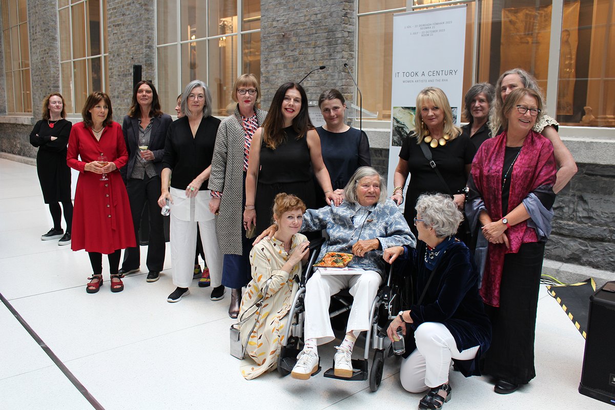 NGIreland's tweet photo. Some photos from last Friday's opening event for our new exhibition, It Took a Century. 📷

The exhibition is a collaboration with @RHAGallery, and you'll find it in Room 21 until 22 October. 

🔗https://t.co/N7MGkWWiCg https://t.co/11qGb4TrOW