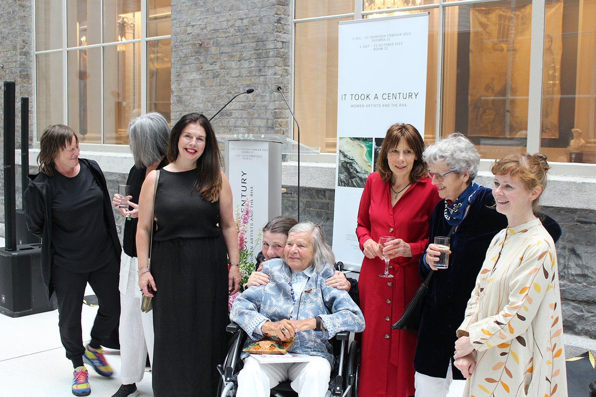 NGIreland's tweet photo. Some photos from last Friday's opening event for our new exhibition, It Took a Century. 📷

The exhibition is a collaboration with @RHAGallery, and you'll find it in Room 21 until 22 October. 

🔗https://t.co/N7MGkWWiCg https://t.co/11qGb4TrOW