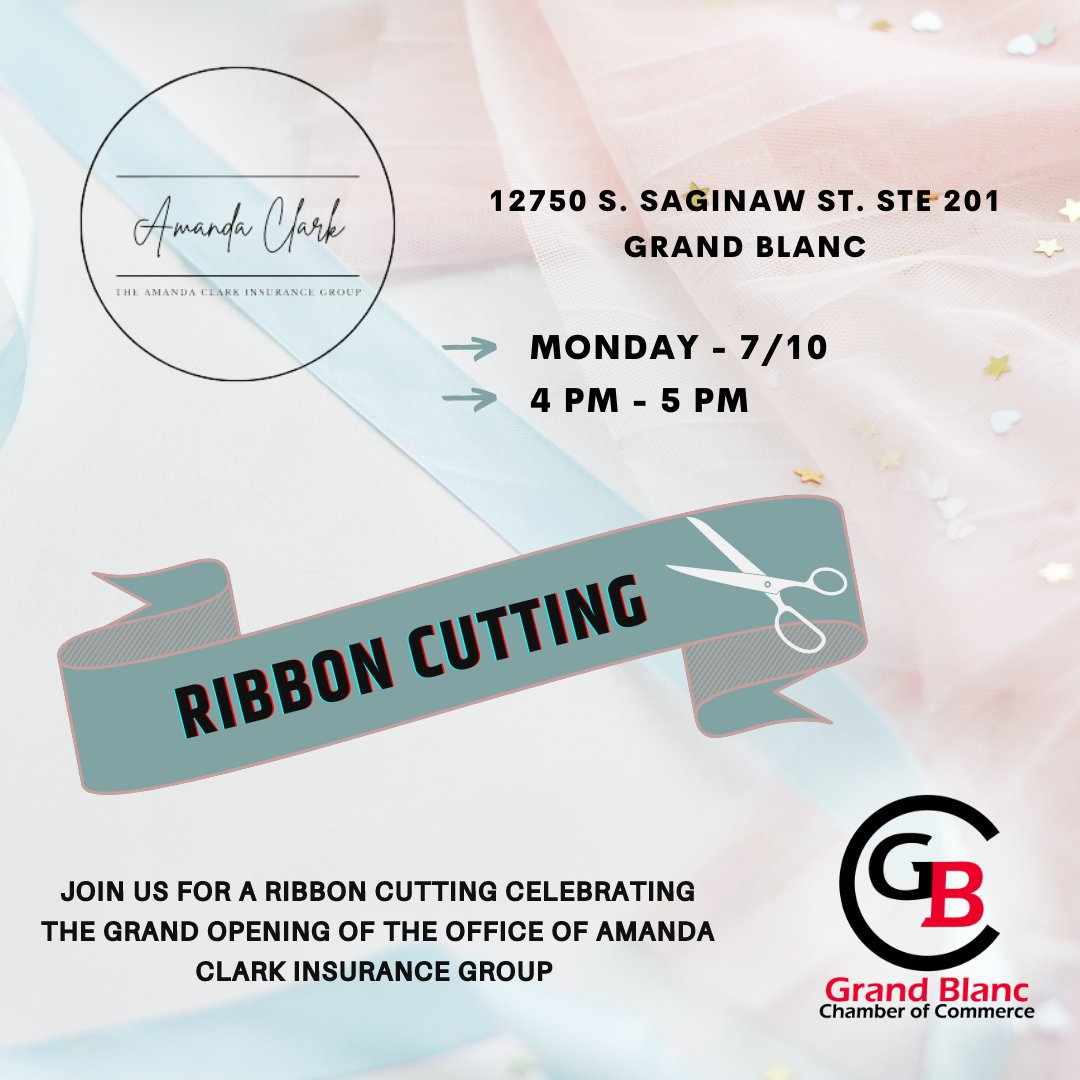 GB_Chamber's tweet image. We will be closed this week for the holiday!  Wishing everyone a wonderful 4th of July!  Join us on the 10th for Amanda Clark Agency Ribbon Cutting! conta.cc/3O7jRgd
conta.cc/3puYEmN