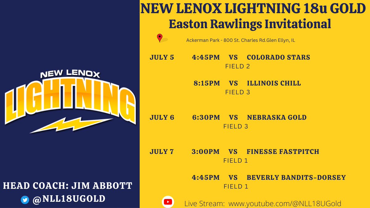 Excited to be competing in the Easton Rawlings Invitational Showcase <a href="/ERIStourney/">Easton Invite</a> in Glen Ellyn, IL this week. Come check us out as we play against some of the top teams in country⚡️