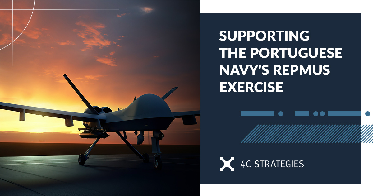 4C's Jack Hart is in Lisbon to support the always ground-breaking REPMUS exercise, in partnership with the Portuguese Navy.

Exonaut will be key, analyzing autonomous tech and their performance. This data will feed directly into a subsequent NATO exercise at the strategic level