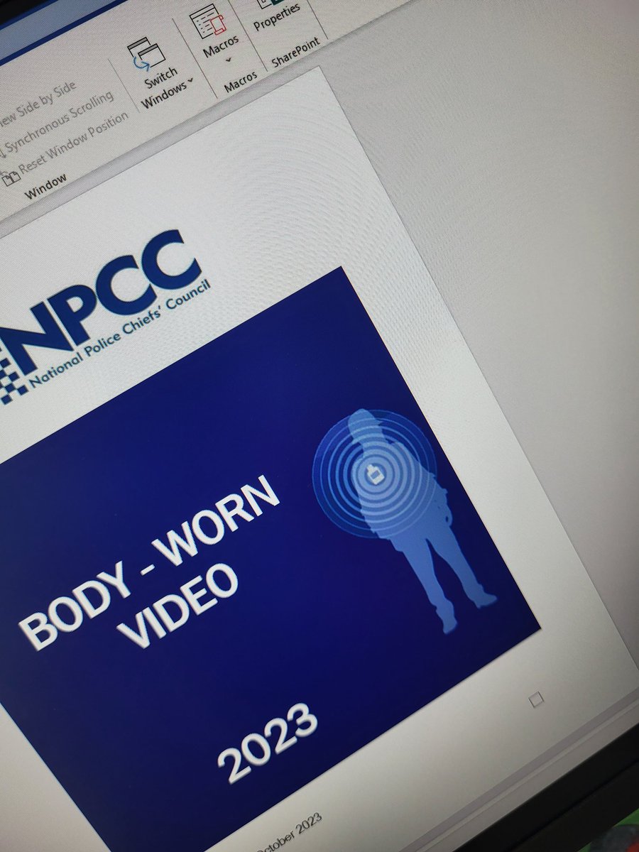So it begins, page 1 of many, but its a good place to start....who knows how many times just this page will get tinkered with before it's published in October! @DCCJimColwell #bodywornvideo #npcc #nationalguidance #police