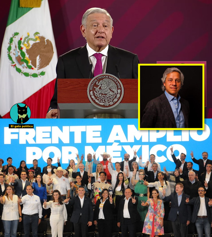 elgatopolitico_'s tweet photo. AMLO anuncia el fin del PRI, PAN y PRD por culpa de Claudio X:
"Los partidos de oposición se están deshaciendo, tal es el caso del PRI, están renunciando (...) se están dando cuenta de que ya fueron absorbidos, se los tragó este supremo poder conservador, cuyo gerente es Claudio X. Gonzáles"
#Mañanera #ConferenciaPresidente