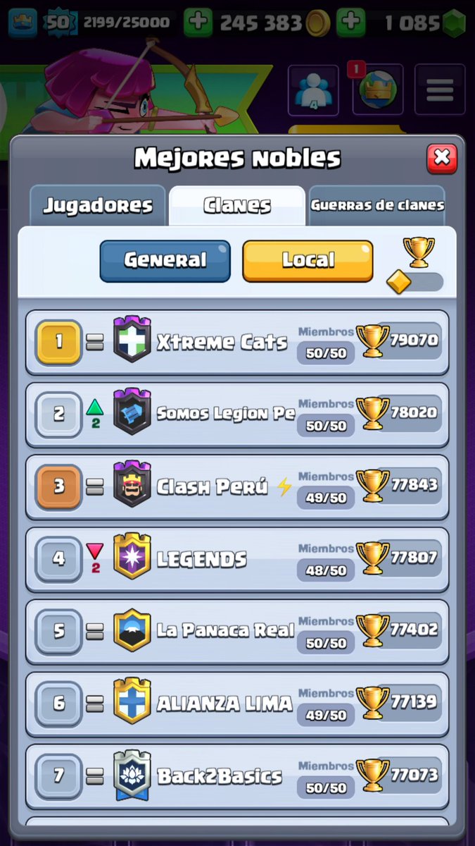 Tayth_02's tweet photo. No limítes tus retos , Reta tus límites ❗ #XtremeCats #Temporada48 #ClashRoyale #TopLocal 🇵🇪 https://t.co/y5sRb9gM5h