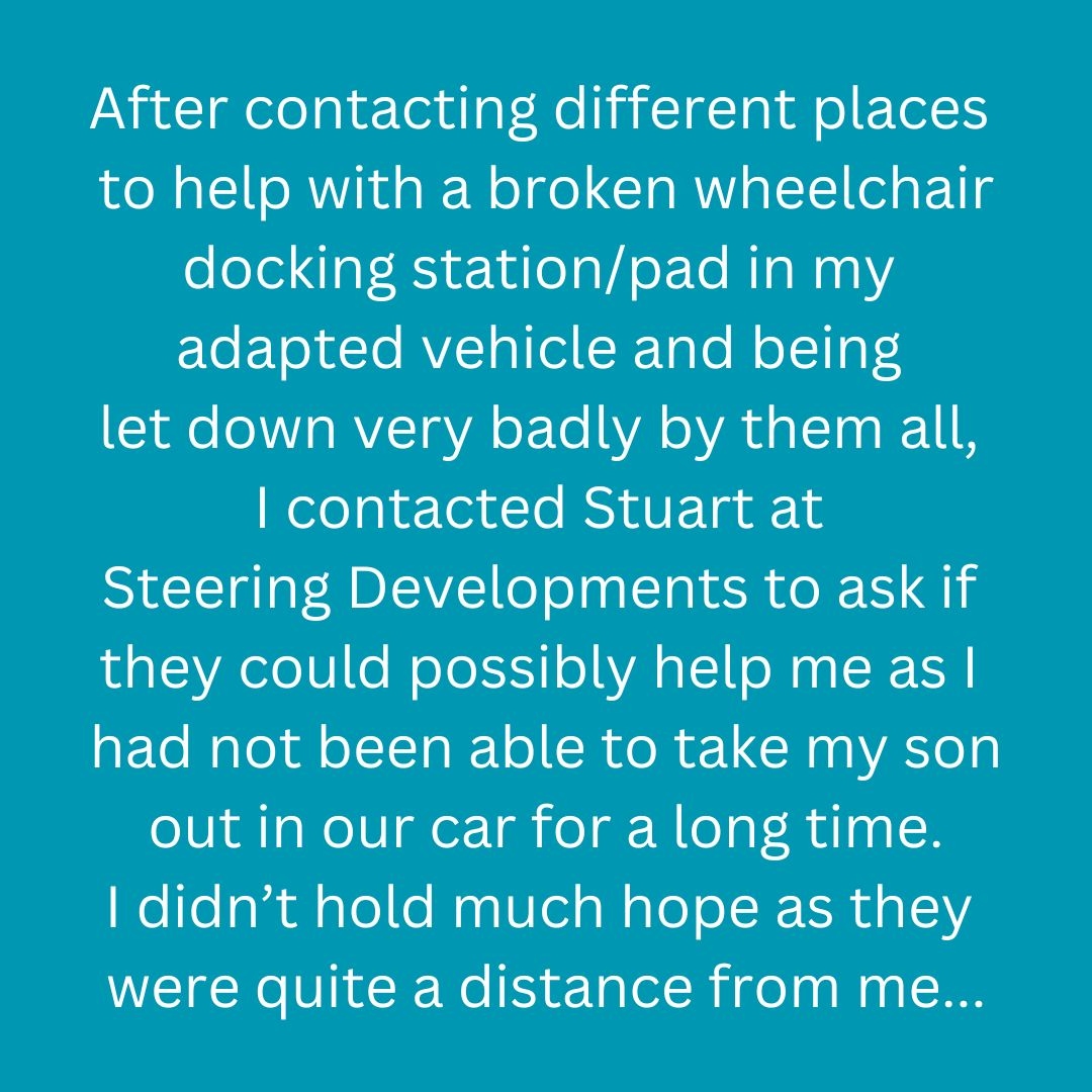 SteeringDev's tweet photo. A lovely start to the week with some very positive feedback from Cathy 🤩

#mobilityspecialists #customerservice https://t.co/THzJ2jeK4U