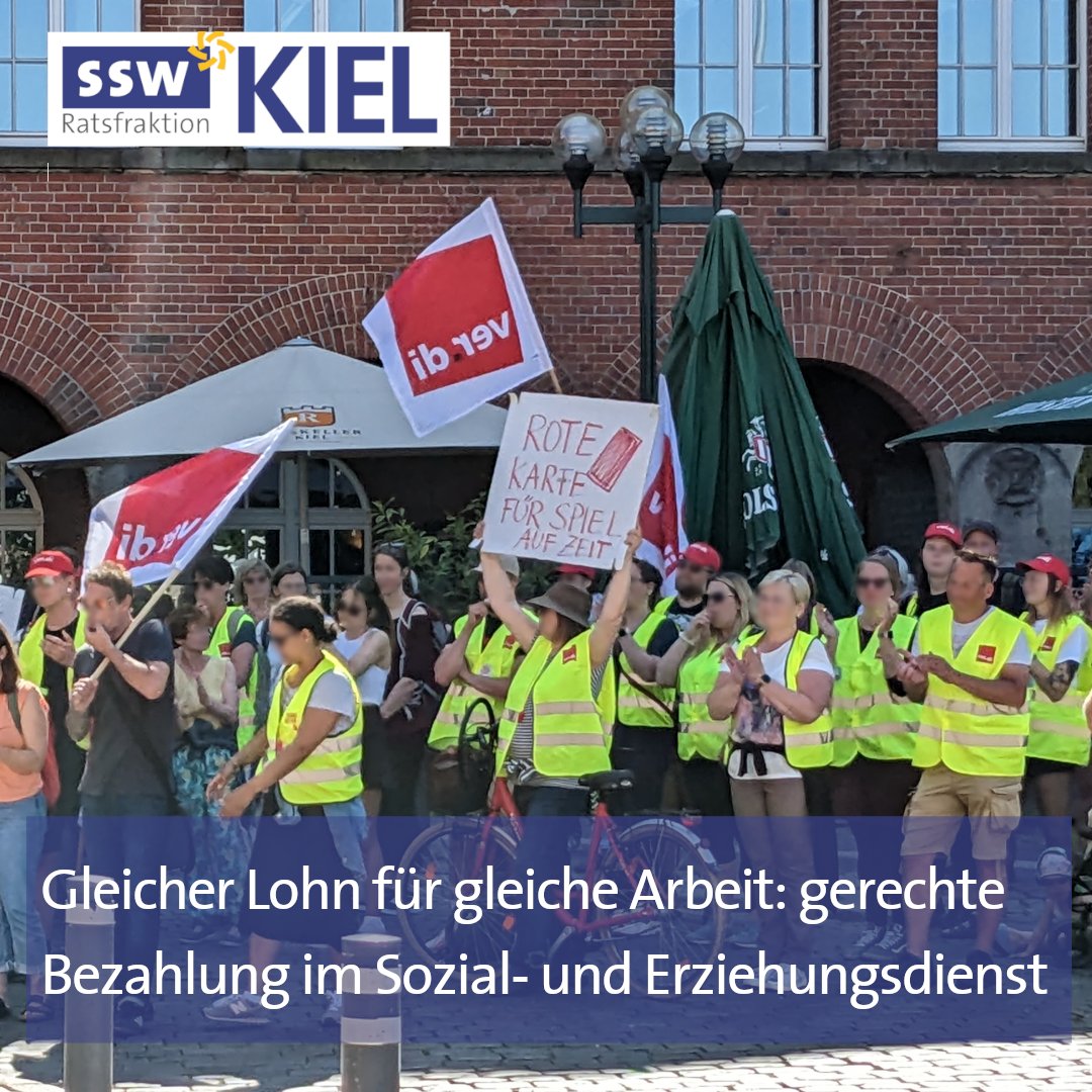 Gleicher Lohn für gleiche Arbeit: gerechte Bezahlung im Sozial- und Erziehungsdienst
Gleicher #Lohn für gleiche #Arbeit, an diesem Prinzip darf kein Weg vorbeiführen – ob man direkt für die Landeshauptstadt arbeitet oder für einen Träger in ihrem Auftrag.
ssw-ratsfraktion-kiel.de/gleicher-lohn-…