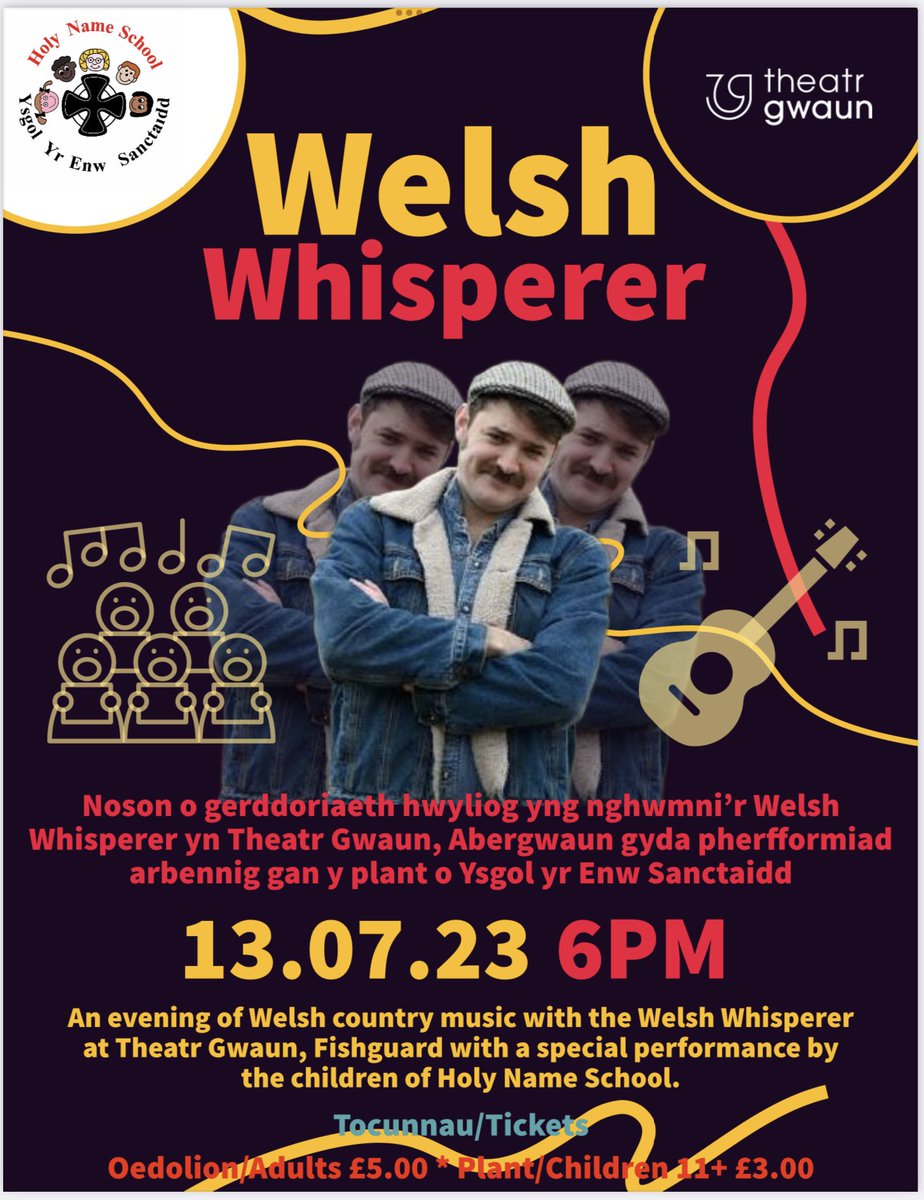 Don’t forget to book your tickets! Friends and family all welcome  #communityevent <a href="/TheatrGwaun/">Theatr Gwaun</a> <a href="/WelshWhisperer/">Welsh Whisperer</a> 
Booking link - theatrgwaun.savoysystems.co.uk/TheatrGwaun.dl…