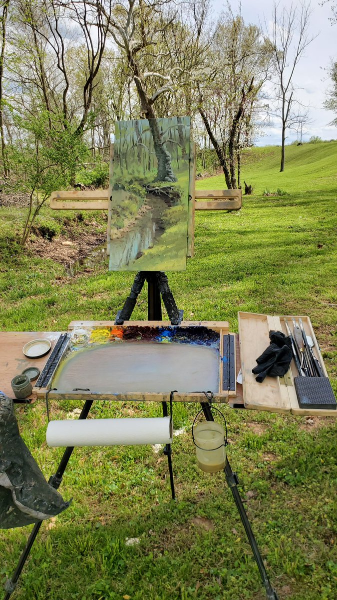 ProlificPainter's tweet photo. When the sight size methodology is done right, a marvelous disappearing canvas effect is the result.
Pretty cool.
By @JoshuaBeen
Daytripper Easel by us here at 
https://t.co/wE6oBSExwE

#pleinair
#pleinairpainter
#pleinairpainting
#artistsoftwitter
#art https://t.co/zMQ8scTO6i