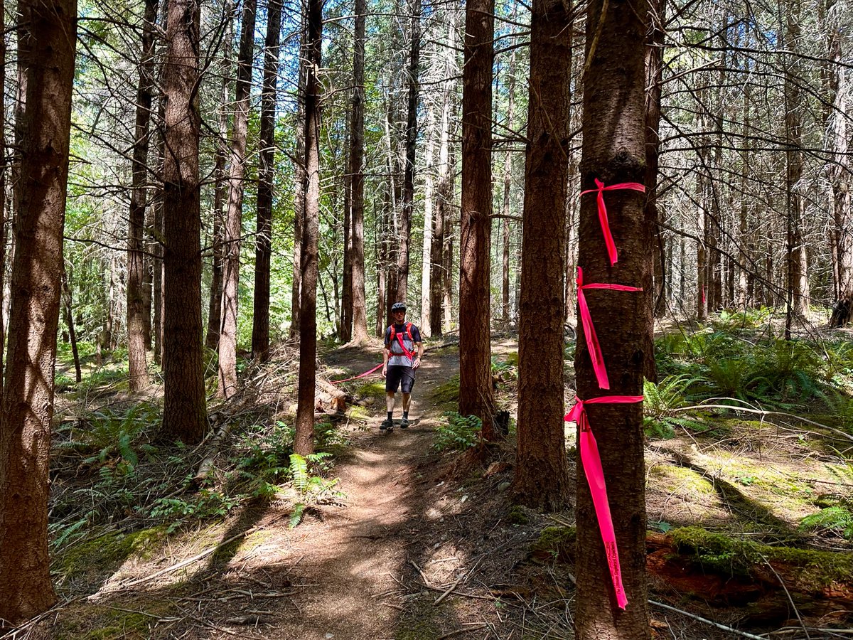 Stasher_BC's tweet photo. Got the flagging all done for Day 1 proloque course of the @BCBikeRace that starts today in @NorthCowichan. Great chatting with the pros & many international visitors. So awesome to welcome them to #vancouverisland but also #northcowichan https://t.co/RlDPWK4rDw #bcbr #mtb https://t.co/hIIv9WsUJA