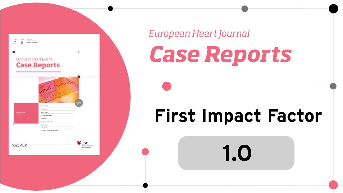 All of us at #EHJCaseReports are very pleased to share the news of our first ever #impactfactor!

To all who have submitted case reports to us, thank you so much for your support!

Yet another reason to share your cases w us:
academic.oup.com/ehjcr/pages/Ge…

#cardiotwitter #medtwitter