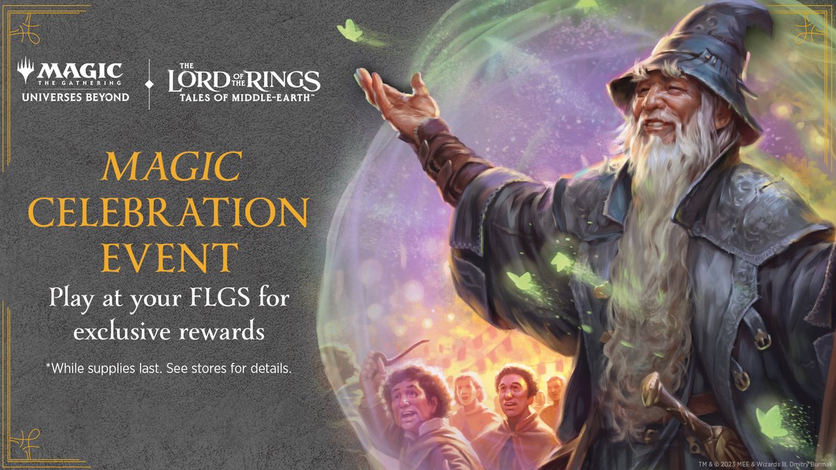 Magic the Gathering Lord of the Rings: Tales of Middle Earth Celebration
Date: July 9
Start Time: 1pm
End Time: 5pm
Cost: $10
Dragon's Lair Comics &amp; Fantasy Austin is elated to celebrate 30 years of Magic the Gathering!