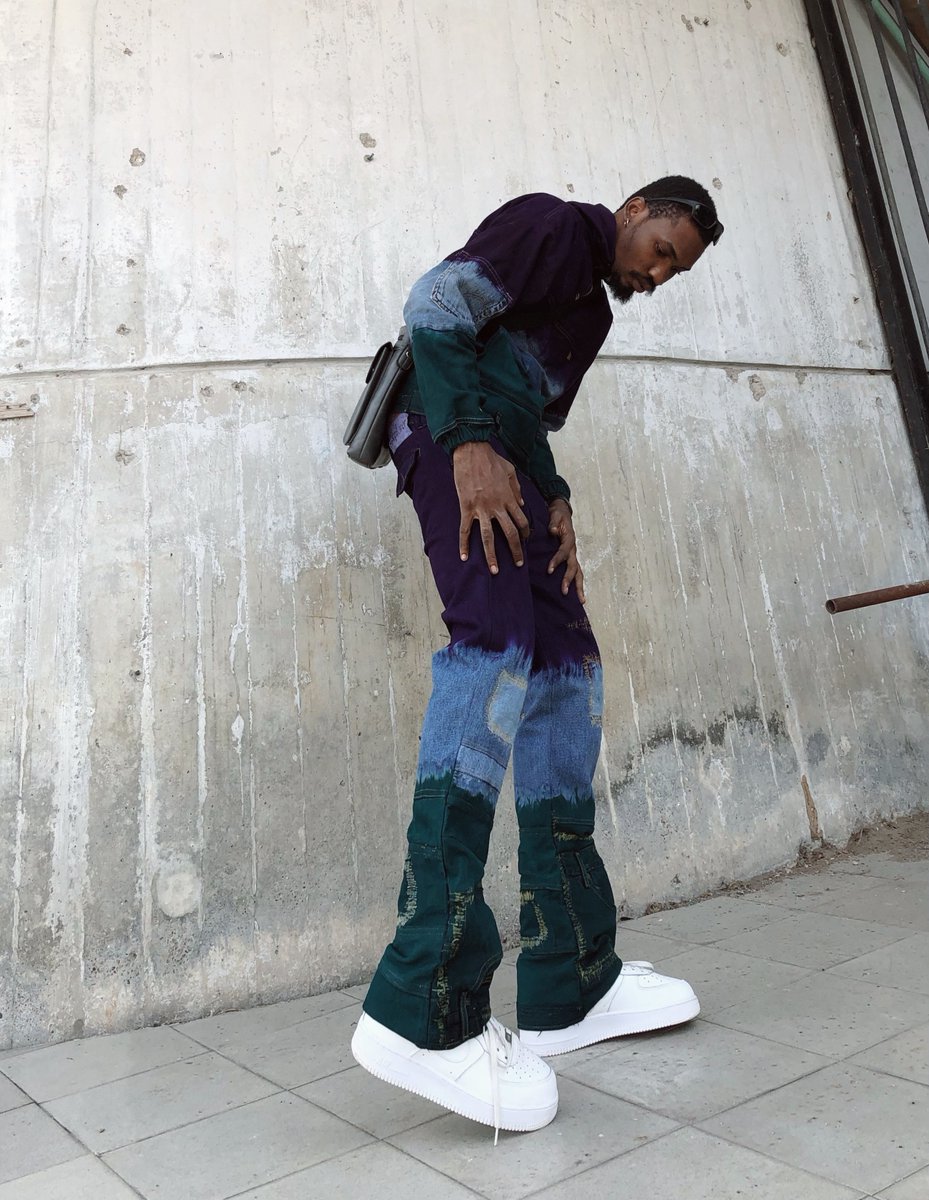 Devil_in_marzz's tweet image. I’m a fashion designer…I do denim urban upcycling ♻️ from Lagos Nigeria .. this are my works